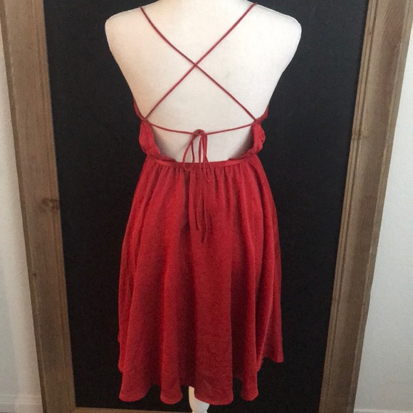 Express Red Strappy Dress - Picture 3 of 7